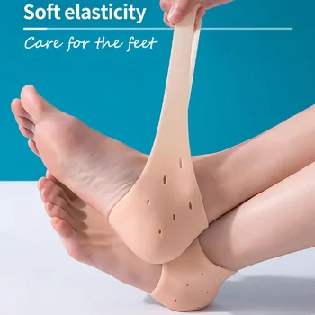 1 páry silikónový gél pedikúra starostlivosť o nohy chránič krakovaný hydratačné späť päty pokožky ortopedické balet
