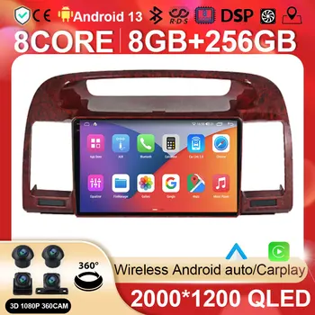 Android autorádia Multimediálne Video Prehrávač, Navigácia Toyota Camry 5 XV 30 2001 - 2006 stereo GPS BT 5.0 Č 2din 2 din dvd