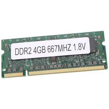 DDR2 4GB Notebook Pamäte Ram 667Mhz PC2 5300 SODIMM 1.8 V 200 Pinov pre Intel a AMD Pamäť Notebooku