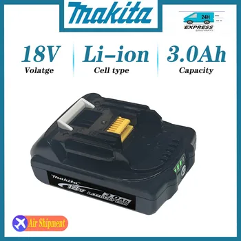 Makita 100% Originálne 18V 3.0 Ah nabíjacie náradie batérii S LED lítium-iónová výmena LXT BL1860B BL1860 BL1850