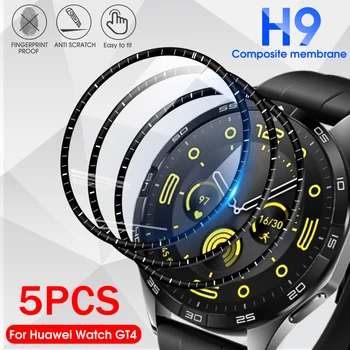 1-5 ks 3D Zakrivené Hrany Ochranná Fólia Pre Huawei Sledovať GT 4 41/46 mm Smartwatch Obrazovky Chrániče GT4 41mm 46 mm Filmov Nie Sklo