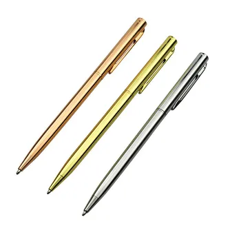 1 Ks Luxusné kovové guľôčkové pero 1.0 mm kovové podpis pero Študent stationery office písať pero Školy didaktickej techniky