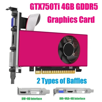 1 Nastavte Gtx750ti 4GB Grafická Karta Gtx750ti grafická Karta GDDR5 1020Mhz 128 Bit DVI+Kompatibilných s PCI-E 16X 2.0 grafická Karta