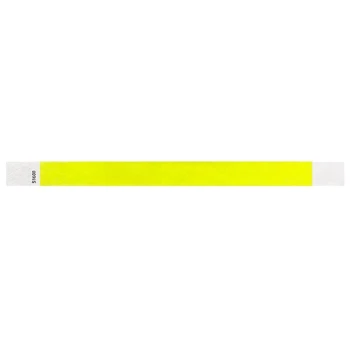 1000 Ks Papierové Náramky Neon Prípade, Náramky Farebné Náramky Nepremokavého Papiera Klub Rameno Pásma (Žltá)