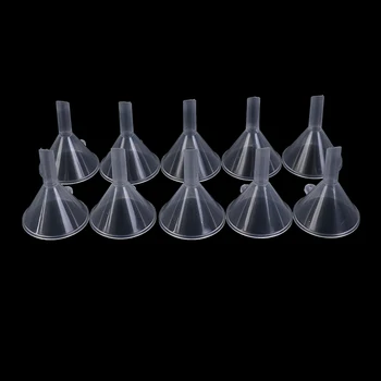 10Pcs transparentné Mini Zúžení sú Malé Plastové Ťahové Fľaše, Balenie nástroj