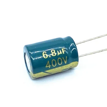 10pcs/veľa 6.8 UF vysoká frekvencia nízka impedancia 400V 6.8 UF hliníkové elektrolytický kondenzátor veľkosť 10*13mm 20%