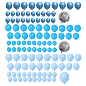 115 Kusov Modrá Latexový Balón Garland Arch Súpravy Rôznych Veľkostí na Pozadí DIY Strana navrhne Výročie Svadobné Dekorácie