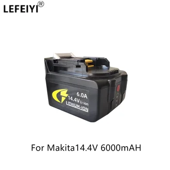 14,4 V 6.0 Ah Nabíjateľná Li-ion Batéria Pre Makita 14V Náradie BL1460 BL1430 1415 194066-1