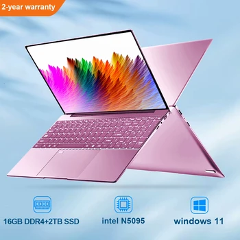 15.6 Palcov 16/32 GB Notebook 2TB SSD Windows 11 Pro Notebook Intel Celeron N5095 Office Počítač s podsvietením s Odtlačkov prstov 5G WiFI, BT