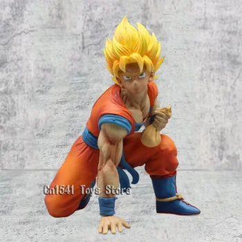 17.5 cm Anime SENZU BEAN Son Goku Obrázok Dragon Ball Socha Školenia Oblek Goku Obrázok Saiyan PVC Zberateľskú Model Hračky pre Deti