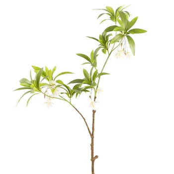 1pc Simulácia Domova Zelené Rastliny Ficus Religiosa Plastové Čínsky Štýl, Kvet Usporiadanie Diy Obývacej Miestnosti Dekorácie