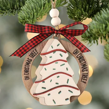 1pcs Drevené Vianočný Stromček snehové Vločky, Hviezdičky DIY Vianočné Závesné Ozdoby Prívesok Tabuľka Konfety Vianoce Domov Dekorácie