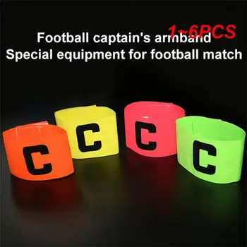 1~6PCS C v tvare Loga Futbal Kapitán Remienok Prispôsobiteľné Anti-drop Elastické Rany Remienok Nastaviteľné Ochranné Remienok na ruku