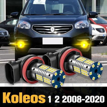 2 ks Canbus LED Hmlové Svetlo Lampy Príslušenstvo Pre Renault Koleos 1 2 2008-2020 2009 2010 2011 2012 2013 2014 2015 2016 2017 2018
