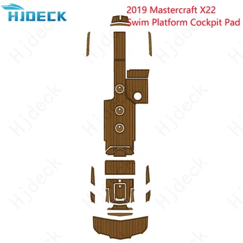 2019 Mastercraft X22 Plávať Platformu Mat Loď EVA Pena Týk Palube Poschodí Pad Hnedá