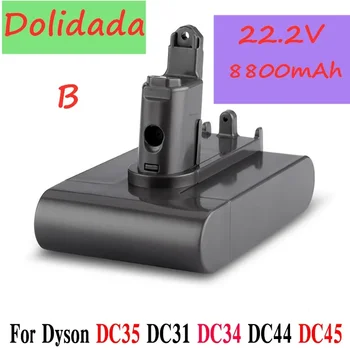 22.2 V 8800mAh ( Len Fit Typ B ) Li-ion Vysávač Batérie pre Dyson DC35, DC45 DC31, DC34, DC44, DC31 Zvierat, DC35 Zvierat & 8.8 Ah
