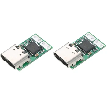 2X USB-C PD2.0/3.0 DC Converter Modul Napájania umelé návnady Rýchle Nabitie Spúšť Prieskum Volebných Detektor Tester(ZYPDS)