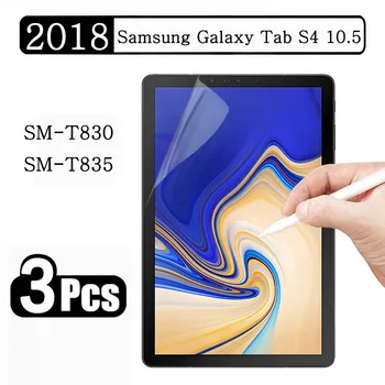 (3 Pack) Kniha Ako Film Pre Samsung Galaxy Tab S4 10.5 2018 SM-T830 SM-T835 T830 T835 Tablet Screen Protector Film