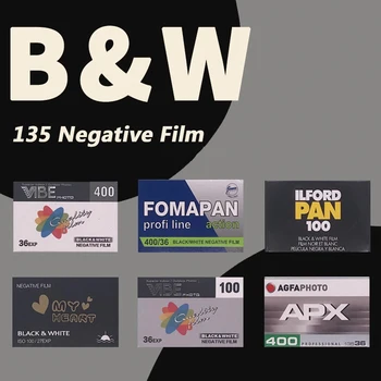 3 Rožky VIBE/ILFORD/AGFA/FOMAPAN Black & White 135 35mm W Negatívny film 36 Expozície Za Roll Pre Kodak-M35 Fotoaparát na Film