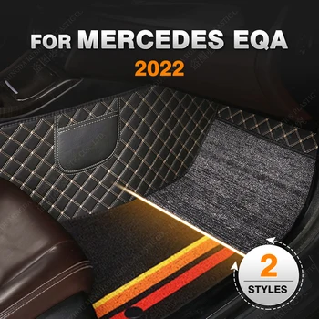 3 Štýly Štýlové Nosenie-odolné Auto Podlahové Rohože Pre Mercedes Benz EQA 2022 Vlastné Nohy Podložky Koberec Interiéru Accessorie