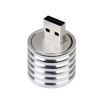 3X Hliníkové 3W USB LED Lampa Zásuvky Pozornosti Baterka Biele Svetlo