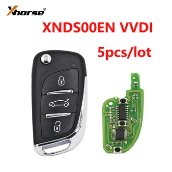 5 ks/veľa Xhorse XNDS00EN Univerzálny Auto Diaľkové Tlačidlo 3 Tlačidlo VVDI Bezdrôtové Diaľkové Ovládanie Auta Kľúč pre VVDI2 VVDI Auto Príslušenstvo
