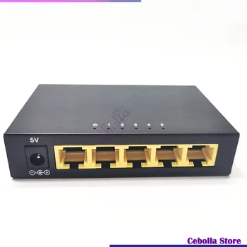 5 ports10/100Mbps RJ45 Ethernet Rýchlo prepínať Siete prepínač plug and play, Full/Half duplex výrobnú cenu TXE029