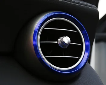 7 Kusov Auto klimatizácia Ventilačné Zásuvky Vonkajší Krúžok Kryt Výbava Dekorácie, Doplnky pre Benz C Trieda C180L C200L C260L C300L