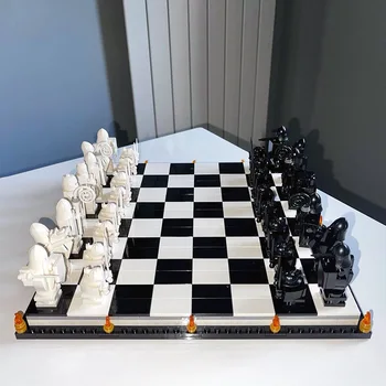 876pcs Tvorivé Šachovnici Stavebné Bloky Model Dekorácie Puzzle Montáž Hračky Pre deti Darček