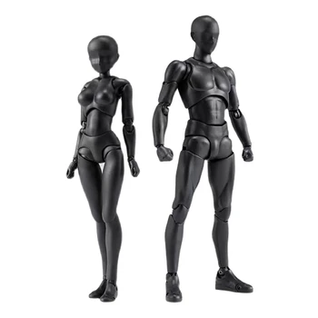 Akčné Figúrky PVC Model S Box Kreslenie Obrázku Modely Pre Umelcov(Žena+Muž)