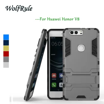 Anti-knock Prípade Huawei Honor V8 Prípade, Mäkké Silikónové & Slim Plastové Telefón Prípade Huawei Honor V8 Kryt Držiak na Stojan Pre Česť V8