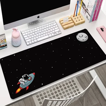 Astronaut Galaxy Veľké Herné Podložka pod Myš XXL 900x400 Základnej pracovnej Plochy Notebooku Stôl písací Stôl Mat Anime Hráč Mouse Mat Klávesnice Mat Pc Koberec
