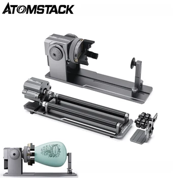 Atomstack Maker R1 PRO Multi-function Chuck a Kolieskových Rotačné Kompatibilný s 95% Laser Rytec CNC Gravírovanie Rezací Stroj