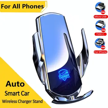 Auto Bezdrôtovú Nabíjačku Montáž Magnetické Auto Auto Držiaka Telefónu, Pre iPhone Samsung Xiao Infračervené, Indukčné 15W Rýchlo nabíjacia Stanica