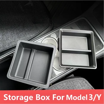 Auto Úložný Box Pre Tesla Model 3/Y 2021-2023 Model Y 2023 Centrum Opierkou Skryté Okno Konzoly Organizátor Auto Box Accessorie
