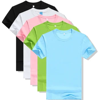 B7021 Línie jednofarebné Tričká pánske Nový Príchod Štýl Lete Krátky Rukáv Muži T-shirt