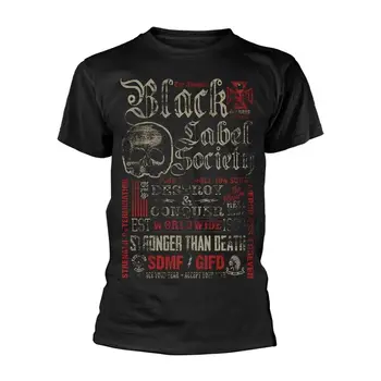 BLACK LABEL SOCIETY - ZNIČIŤ & CONQUER ČIERNE Tričko, Predné & Zadné Vytlačiť X-veľkých, svetlý