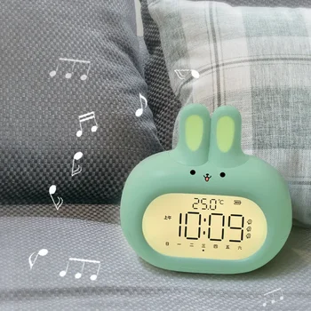 Budík, wake-up nástroj výlučne pre študentov, roztomilý králik budík pre deti, chlapci a dievčatá