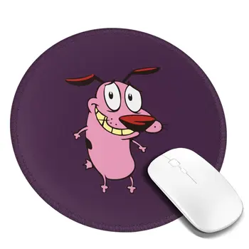 C-Odvahou-Zbabelý Pes Podložka pod Myš Vtipné videá Vlastné Gumené Mousepad Na PC Prenosný Počítač Pohodlné Estetické Myši Rohože