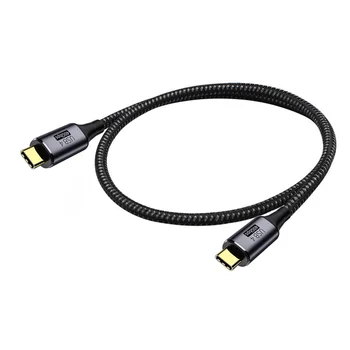 Cablecc Kompatibilný s TB3/4 s 100W Plnenie USB4 Kábel 40Gbps a 8K@60Hz 5K@60Hz USB4.0