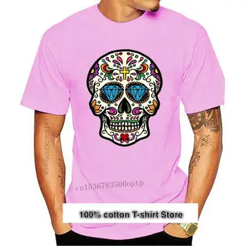 Camiseta de marca de lujo para hombre, camisa de alta calidad con estampado de calavera mexicana, Topy de verano, 017286