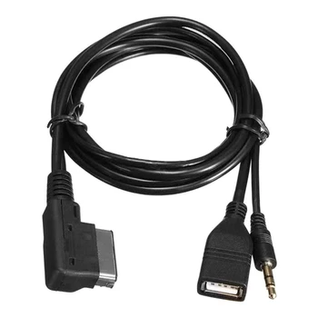 Car Audio Kábel USB Auto Konverzný Kábel Pre A1 A3 A4L A5 A6L A8, Q3 Q5 Q7, TT S AMI Rozhranie S MDI-BOX Rozhranie Súčasti
