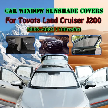 Celkoveho Slnečníky Na Toyota Land Cruiser 200 J200 2008~2021 Auto Príslušenstvo Na Ochranu Pred Slnkom Windshields Bočné Okno Clonu