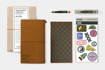 cestujúci cestovné Ace Hotel × TRC Tokio Limit kožené vestník notebook pravidelné verzia denníka vložky vnútornej strane Nálepky