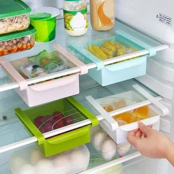 Chladnička Organizátor Zdvíhateľnej Multifunkčné Viazané Delič Vrstva Polica Ovocia a Zeleniny, Kuchyňa Úložný Box Accessorie