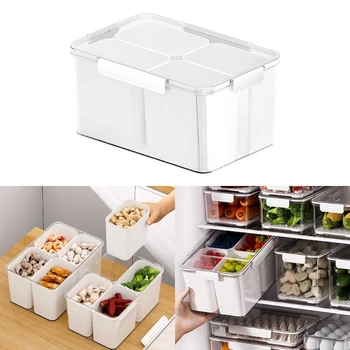 Chladnička Zásuvky Organizátor 4 Mriežky Mini Chladnička Zásuvky Úložný Box Vytiahnite Chladničku Úložné Zásuvky pre potraviny