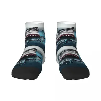 Cool Shark Attack Dospelých Ponožky Muži Ženy Teplé 3D Tlač Shark Zvierat, Športy, Basketbal Ponožky