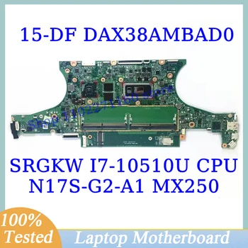 DAX38AMBAD0 Pre HP X360 15-DF W/SRGKW I7-10510U CPU Doske N17S-G2-A1 MX250 Notebook Doska Je 100% Plne Testované Dobre funguje