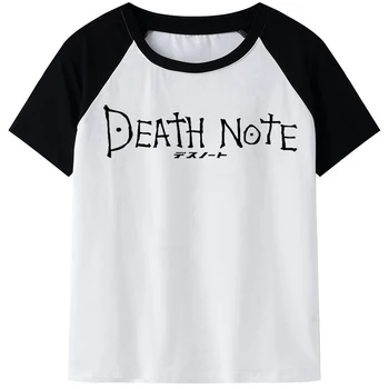 Death Note Shinigami Ryuk T-shirt Mužov Letné Top Harajuku Light Yagami Cartoon Tričko Kawaii Manga T-shirt Hip Hop Top Tees Muž