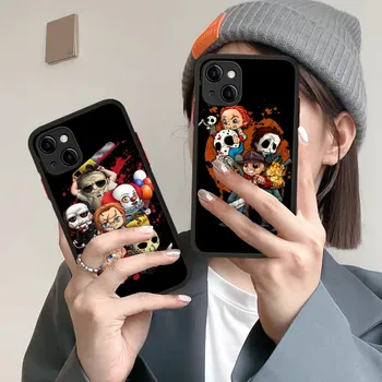 Desivý Horor Film pleťové Masky Telefón puzdro Pre iPhone 14 X XR XS 7 8 Plus 11 12 13 pro MAX 13mini Matný Shockproof Prípade